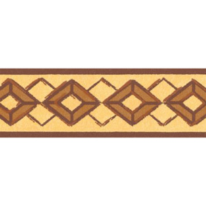 Samolepiace bordúry kosoštvorca hnedé 5 m x 6,9 cm