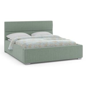 Čalouněná postel NEVADA 140x200 cm Tmavě zelená