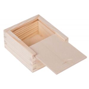 Krabička drevená 9,5x10,5x5 cm PD 39