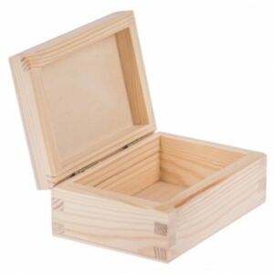 Krabička drevená 16x16x6 cm
