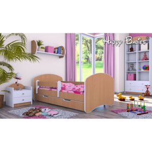 MAXMAX Dětská postel se šuplíkem 180x90 cm - BUK