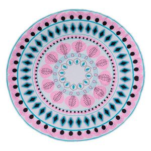 Modom Plážová osuška okrúhla Pink Ethno, 150 cm