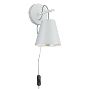 Nástenná lampa ANDREUS E14/40W biela H26,5cm