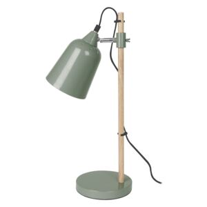 Zelená stolová lampa Wood-like