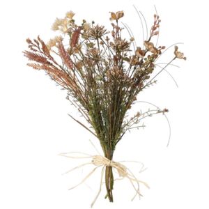 Umelá kytica - sušené lúčne kvety béžová