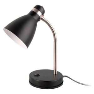 LEITMOTIV Stolná lampa New Study – čierna 30 cm