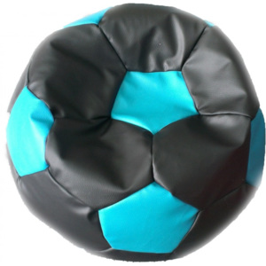 Sedací vak futbalová lopta malá čiernomodrá EMI