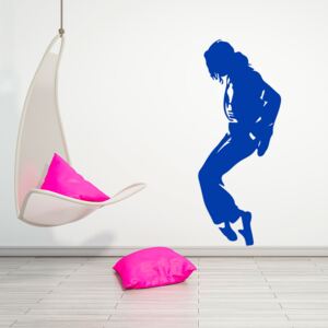 GLIX King of Pop - nálepka na stenu Modrá 30 x 80 cm