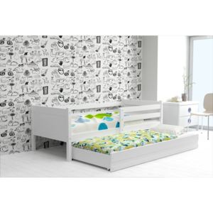 Detská posteľ RINO 2 + matrac + rošt ZADARMO, 190x80, bialy, bialy