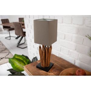 IIG - Ručne vyrobená stolová lampa EUPHORIA 45 cm hnedá prírodná