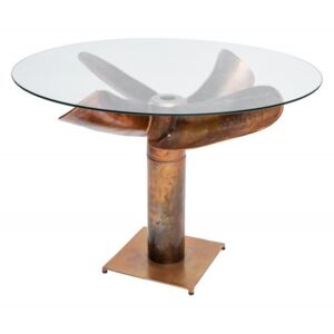 Sklenená doska na jedálenský stôl Ø105 cm