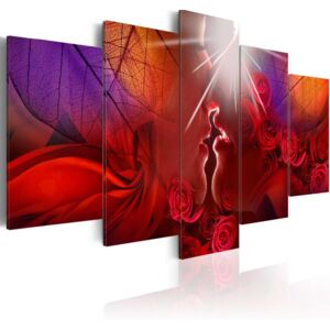 Obraz na plátne - Kiss from rose 100x50 cm