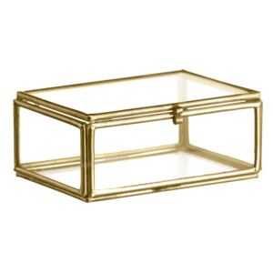 Sklenený box Brass - menší
