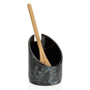 Odkladač varešky, keramika / čierny mramor, Ø10,5 x 21 cm - Andrea House