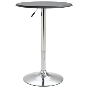 Barový stôl čierny Ø60 cm MDF