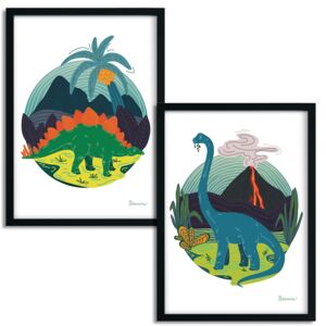 Plagát pre deti - Dinosaury - 2 x A3