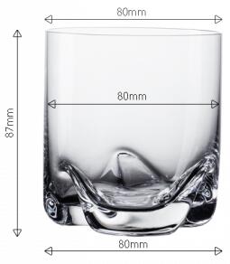 Lunasol - Poháre Tumbler 300 ml set 4 ks - Anno Glas Lunasol META Glass (322123)