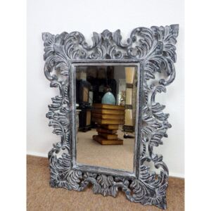 Zrkadlo SECRET, čierne, 80x60 cm, PREDANÉ