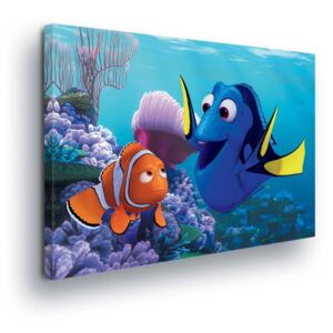 Obraz na plátne - Disney Looking for Nemo Figurines 40x40 cm