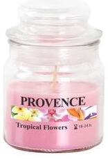 Vonná sviečka v skle PROVENCE 24 hodín tropické kvety
