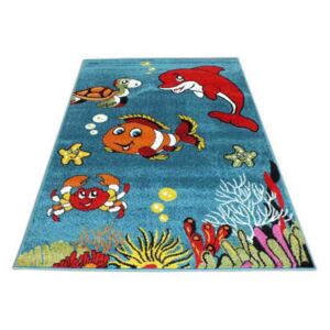 Detský koberec More modrý, Velikosti 200x290cm