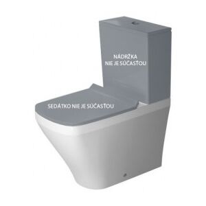 DURAVIT Dura Style misa WC kombi stojaca 37 x 63 cm, hlboké splachovanie, variabilný odpad, biela s úpravou WonderGliss 2155090