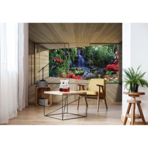 Fototapeta GLIX - Jungle Waterfall 3D + lepidlo ZADARMO Vliesová tapeta - 368x254 cm