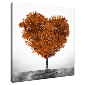 Obraz na plátne Hnedý strom lásky 30x30cm 2563A_1AI