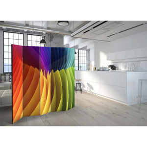 Murando DeLuxe Paraván duhová vlna II(225x172 cm)