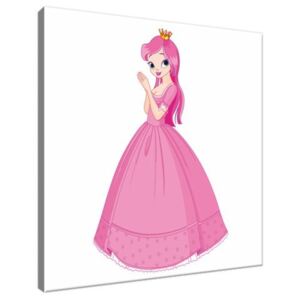 Obraz na plátne Princezná v ružových šatách 30x30cm 2795A_1AI
