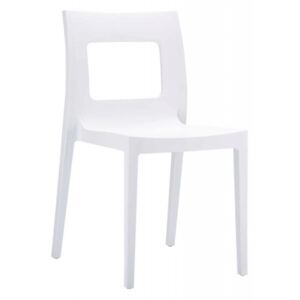 Stohovateľná stolička DS185656 Farba Biela