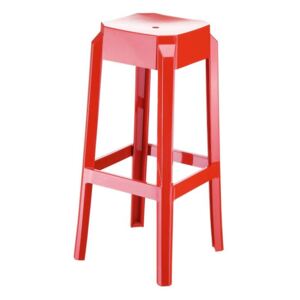 Plastová barová stolička FOX Farba Červená
