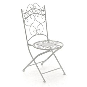 Kovová stolička skladacia GS11174635 Farba Biela antik