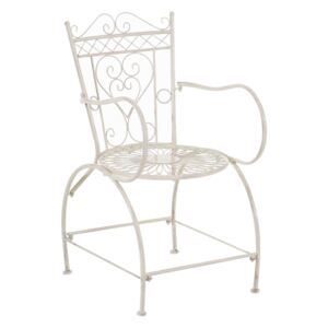 Kovová stolička GS11174935 s područkami Farba Krémová antik