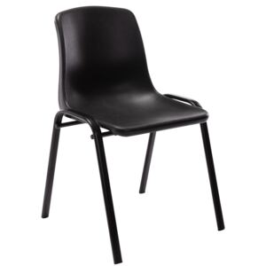 Stohovateľná plastová stolička Nowra Farba Čierna