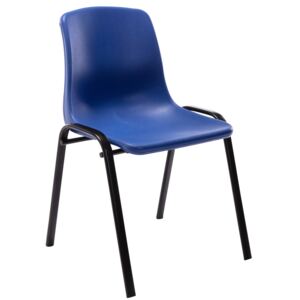 Stohovateľná plastová stolička Nowra Farba Modrá