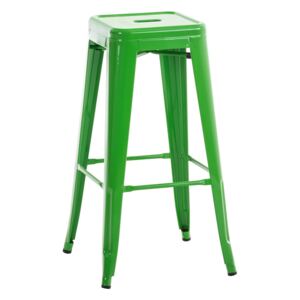 Kovová barová stolička Josh Farba Zelená