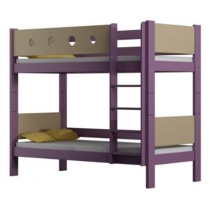 Poschoďová postel Vašek 180/80 cm fialový