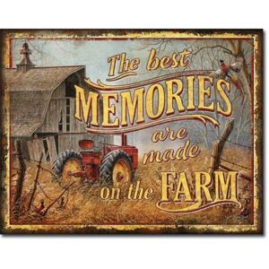 Plechová ceduľa JQ - Farm Memories, (41 x 32 cm)