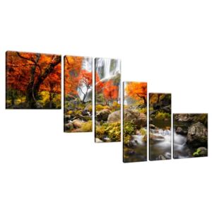 Obraz na plátne Jesenný vodopád 220x100cm 2335A_6D