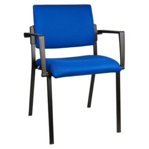 Konferenčná stolička Square Black, modrá