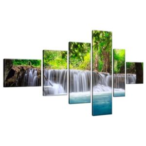 Obraz na plátne Číry vodopád v džungli 180x100cm 2549A_6E
