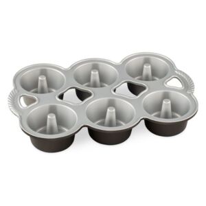 Nordic Ware Anjelská torta plech so 6 formičkami, 1,4 l, grafitová
