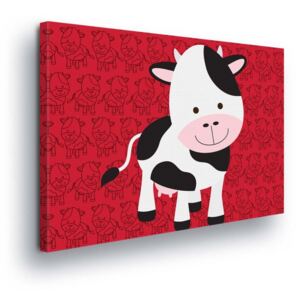 GLIX Obraz na plátne - Cartoon Cow 80x60 cm
