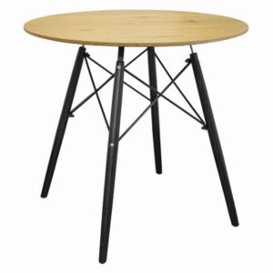 Okrúhly stôl TODI 80cm - dub
