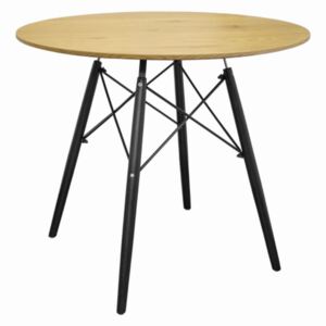 Okrúhly stôl TODI 100 cm - dub