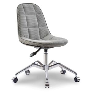 Sivá stolička na kolieskach Modern Chair Grey