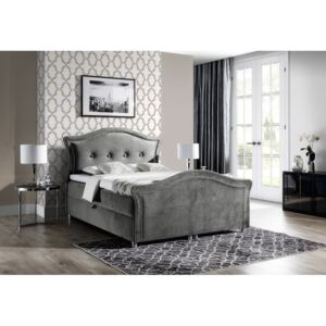 Expedo Čalúnená posteľ boxspring BEDRIS LUX + topper, 120x200, jaguar 2167