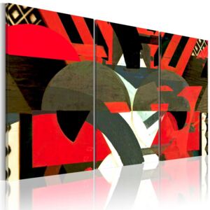 Obraz na plátne Bimago - Abstraktní tvary 60x40 cm