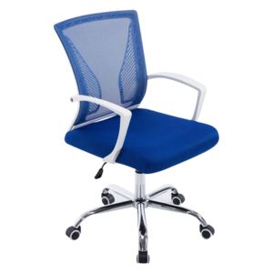 Kancelárska stolička Tracy, podnož chróm Farba Modrá